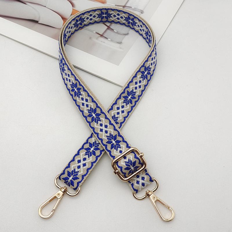 Embroidery Color Adjustable Women's Bag Strap Replaceable Ethnic Style Bag Strap Accessories Single Shoulder Crossbody Narrow
