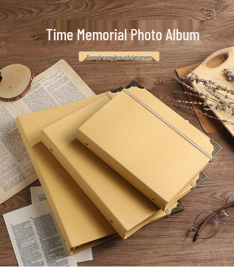 Album Fotografico Grande Autoadesivo Chen Shi con Clip di Archiviazione e Libro d'Arte Multi-Strato Fai-da-Te
