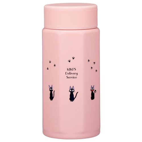 Skater Stainless Steel Mug Bottle, 350ml, Easy to Hold, Octagonal Shape, Kiki s Delivery Service, Jiji, Studio Ghibli Design, Insulated/Cold Water Bot
