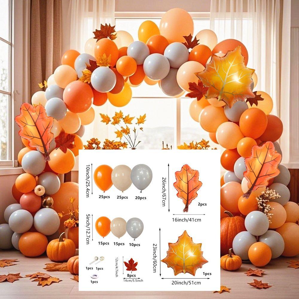 Podzimní balónová svatba narozeniny výročí dekorace scény sada party dekorace