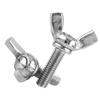 5pcs M6 DIN316 304 Stainless Steel Thumb Butterfly Wing Hand Bolts Screws
