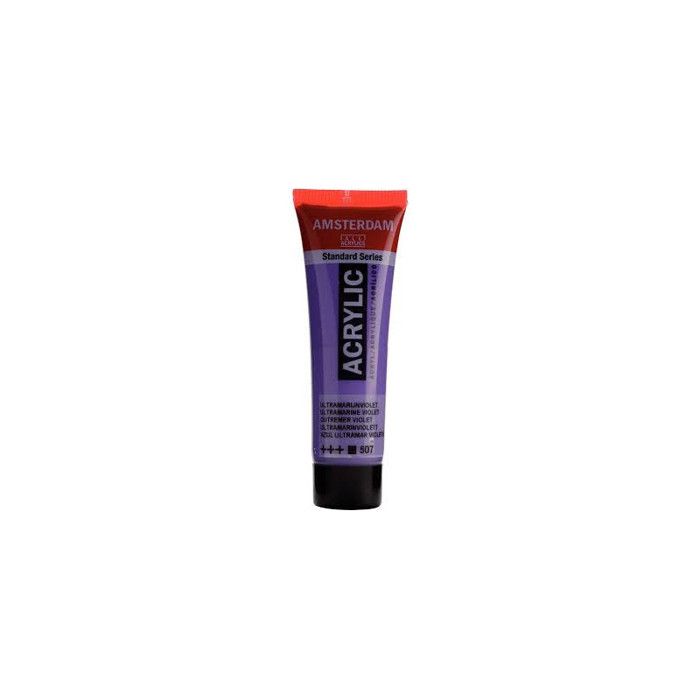 Peinture acrylique en tube - Outremer violet - 507 - Amsterdam - 20ml