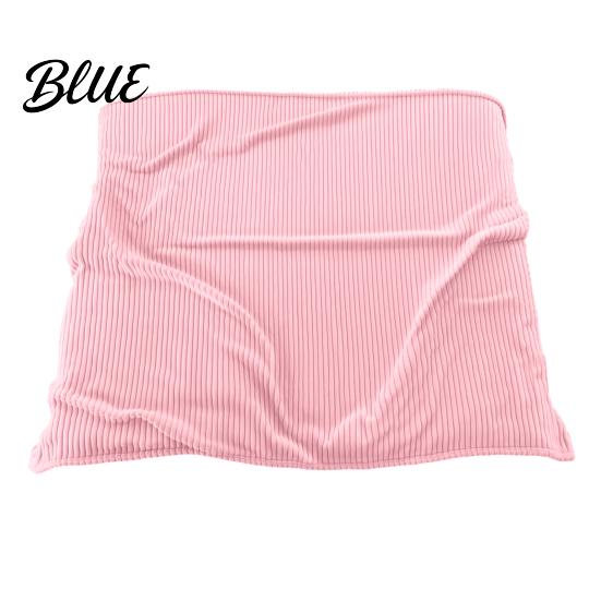Portable Office Nap Blanket Striped Fleece for Bed Ribbed Throw Couch Thickened Warm Bed Soft Breathable Cozy Blankets Lightweight Plush