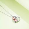 Elegant Heart Shaped Necklace With Unique Horse Design In Stylish Rose Gold Color For All Occasions