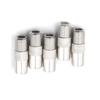 5Pcs F Type Female To Tv Aerial Rf Coaxial Male Connector Adapter Plug.