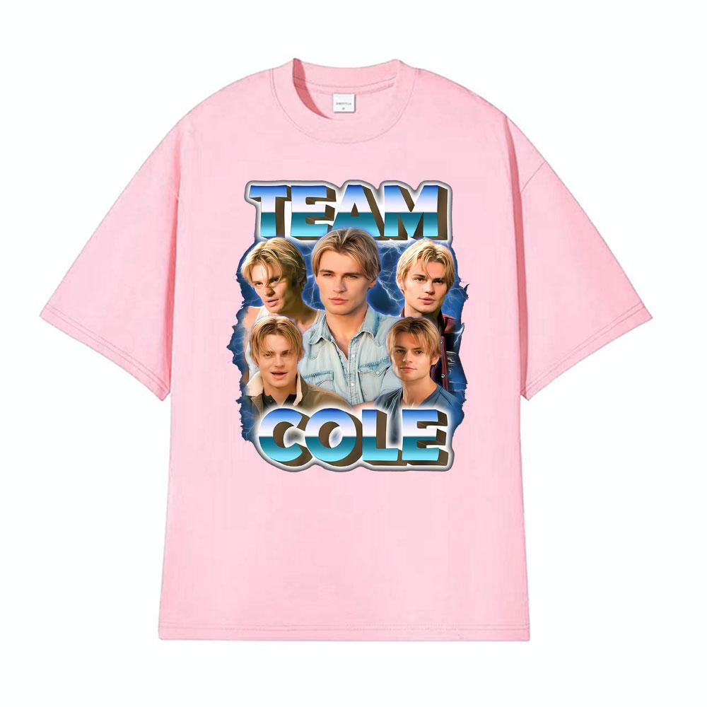 Team Cole Walter Magliette Grafiche Vintage Unisex Donna Moda 100% Cotone Maglietta Manica Corta Oversize Ampia Magliette Streetwear