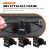 Car Sun Visor Sunglasses Holder Eyeglasses Clips Accessories For Jeep Grand Cherokee Patriot Renegade Compass Wrangler