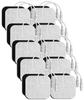 20 Pcs Machine Self-Adhesive Tens Electrodes Pads, Diameter 4 * 4Cm Massager Patch, Muscle Stimulator Heating Electrode Pad Plug In Therapy Patch D