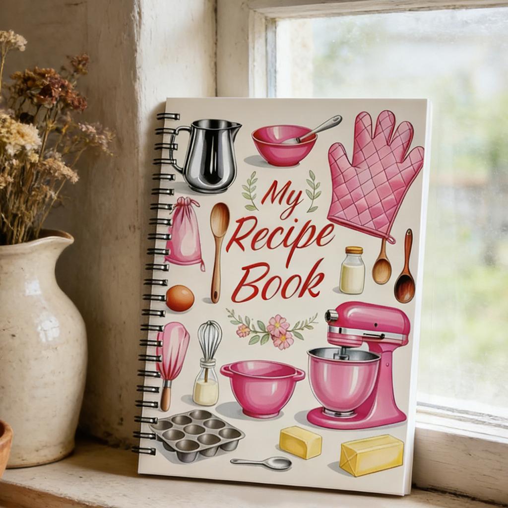 21x14cm Cartoon Recipe Notebook Durable And Fun Design Suitable For Cooking Lovers