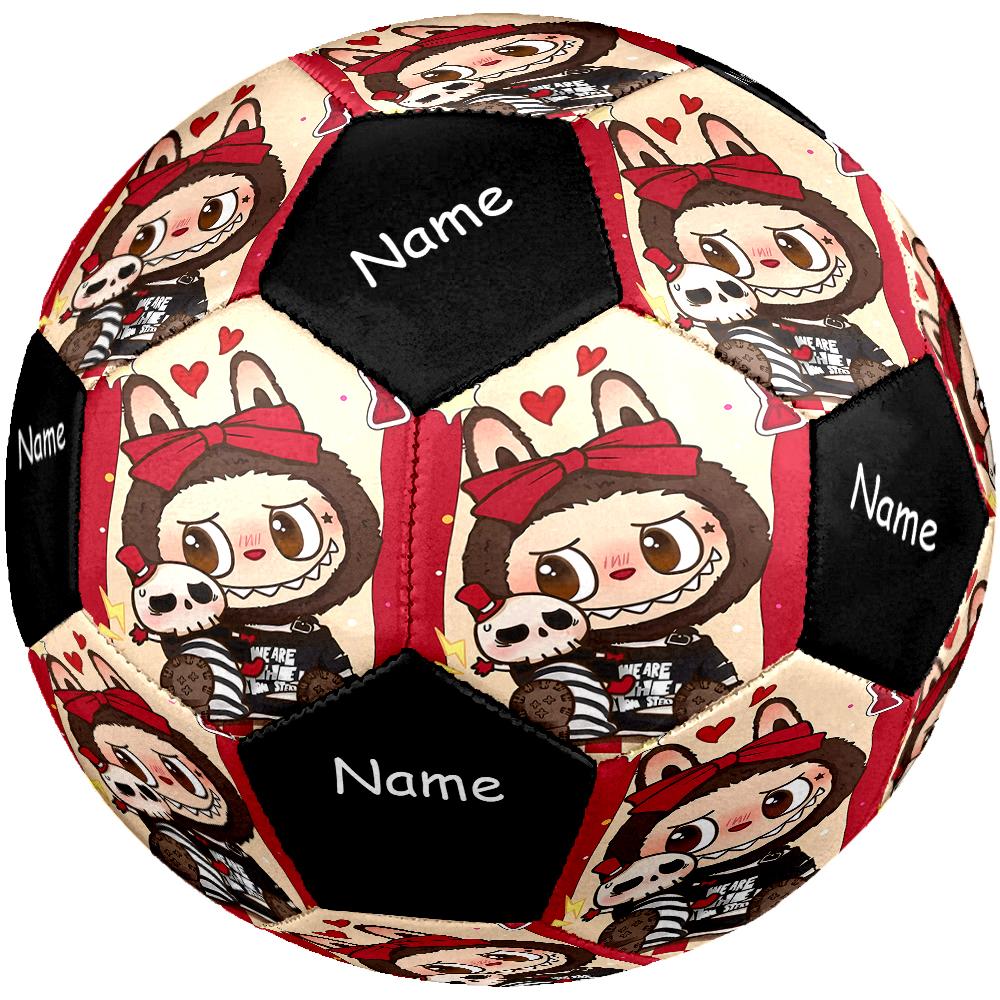 Custom Name Labubu Theme Size 5 Soccer Ball, Suitable for Both Indoor and Outdoor Matches, a Gift Suitable for Everyone.