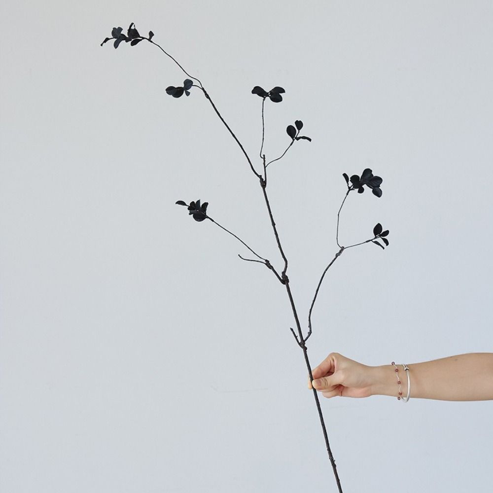 Plastic Material Autumn Leaf Plant Long Handmade Red Maple Leaves Maple Leaf Branch Vintage Style Creative Retro