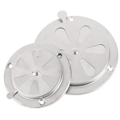 95/125 mm-es állítható szellőzőrács kerek légcsatorna szellőzőrácsok fedél Bbq grill füstölő kipufogó szellőző kályha