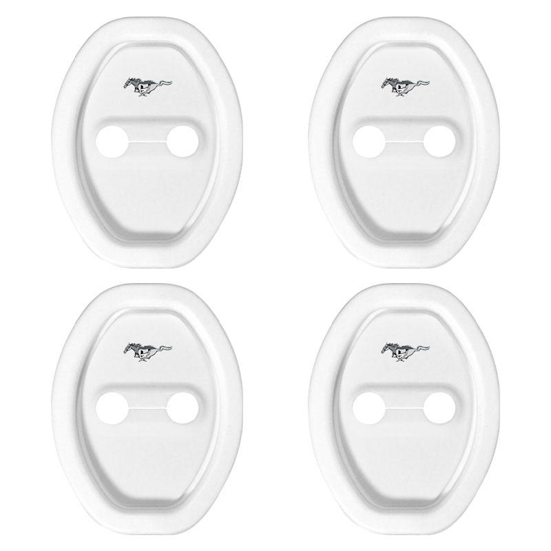 4 stk Bilstyling 3D silikon Dørlåsdeksel Beskyttende Dekorasjon For Ford Raptor Fiesta Focus 2 3 4 Mondeo Ecosport Mustang Fusion