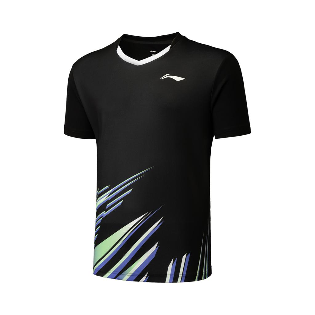 Li Ning Badminton Jersey Set Unisex Black AATU025-1