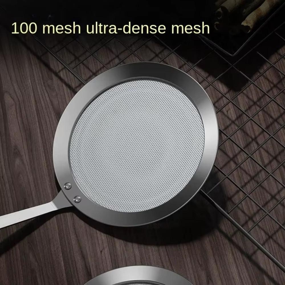 304 Stainless Steel Fine Mesh Filter Handheld 100 Mesh Super Dense Filter Colander Multi-Function Strainer Sieve
