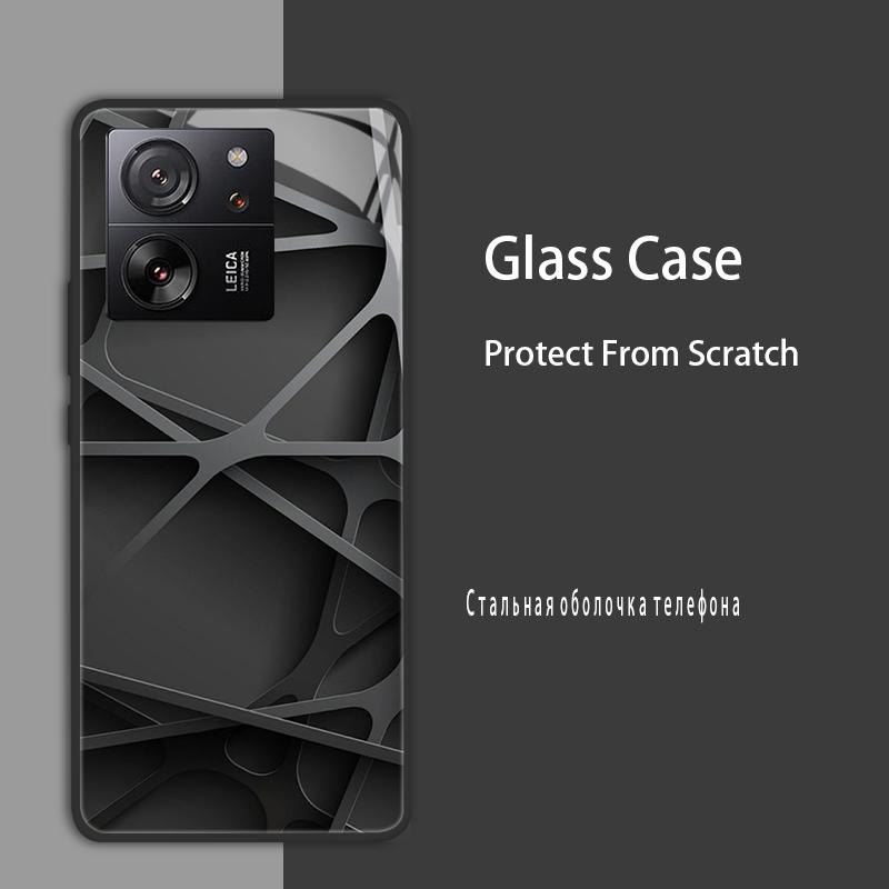 For Xiaomi 13T 13T Pro Case Cover Tempered Glass Case Hard Shockproof Coque Bumper For Xiaomi Mi 13T Pro Mi13T Pro Protect Case