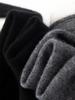 Women's Versatile Autumn V-Neck Color Block Cashmere Knit Sweater - Faux Two-Piece Loose Top