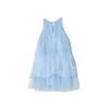 Abito estivo da bambina Deesha con scollo all'americana, linea ad A, stile principessa