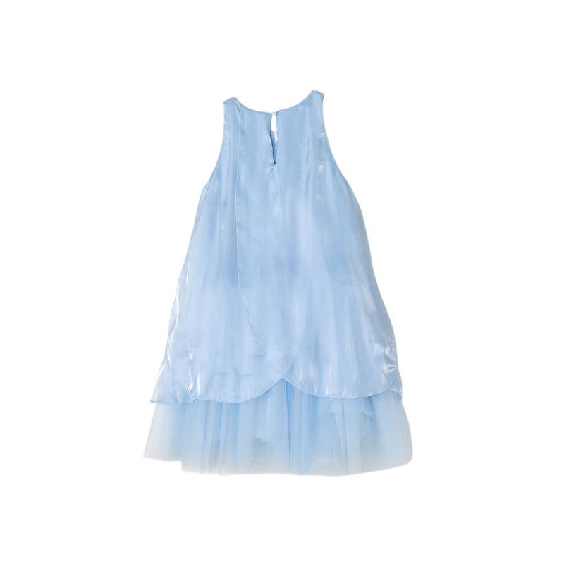 Abito estivo da bambina Deesha con scollo all'americana, linea ad A, stile principessa