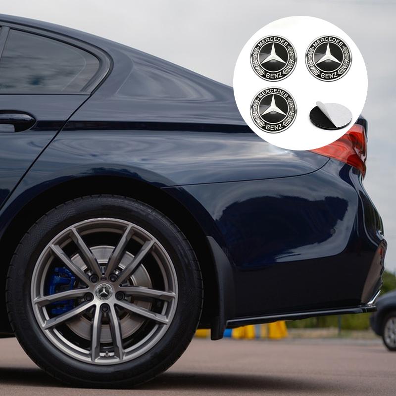 4pc 56mm 60mm 65mm Car Logo Wheel Center Stickers Auto Accessories For Mercedes Benz AMG W204 W124 W205 W203 W211 W201 W108 W210 WS62sa