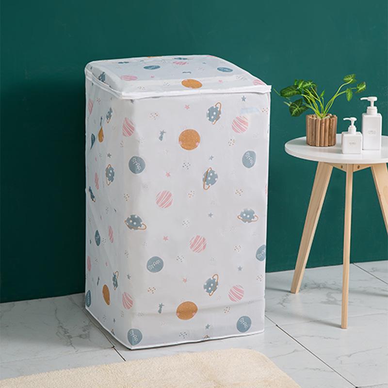 Top-Load/Front-Load Washing Machine Cover - Dustproof, Moistureproof & Mildewproof, Zippered PEVA Material