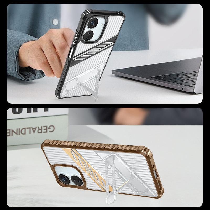 For Xiaomi Redmi 13C 4G 5G Case Shockproof Armor Clear Phone Case for Redmi 13C 13 C Redmi13C Kickstand Back Cover Fundas