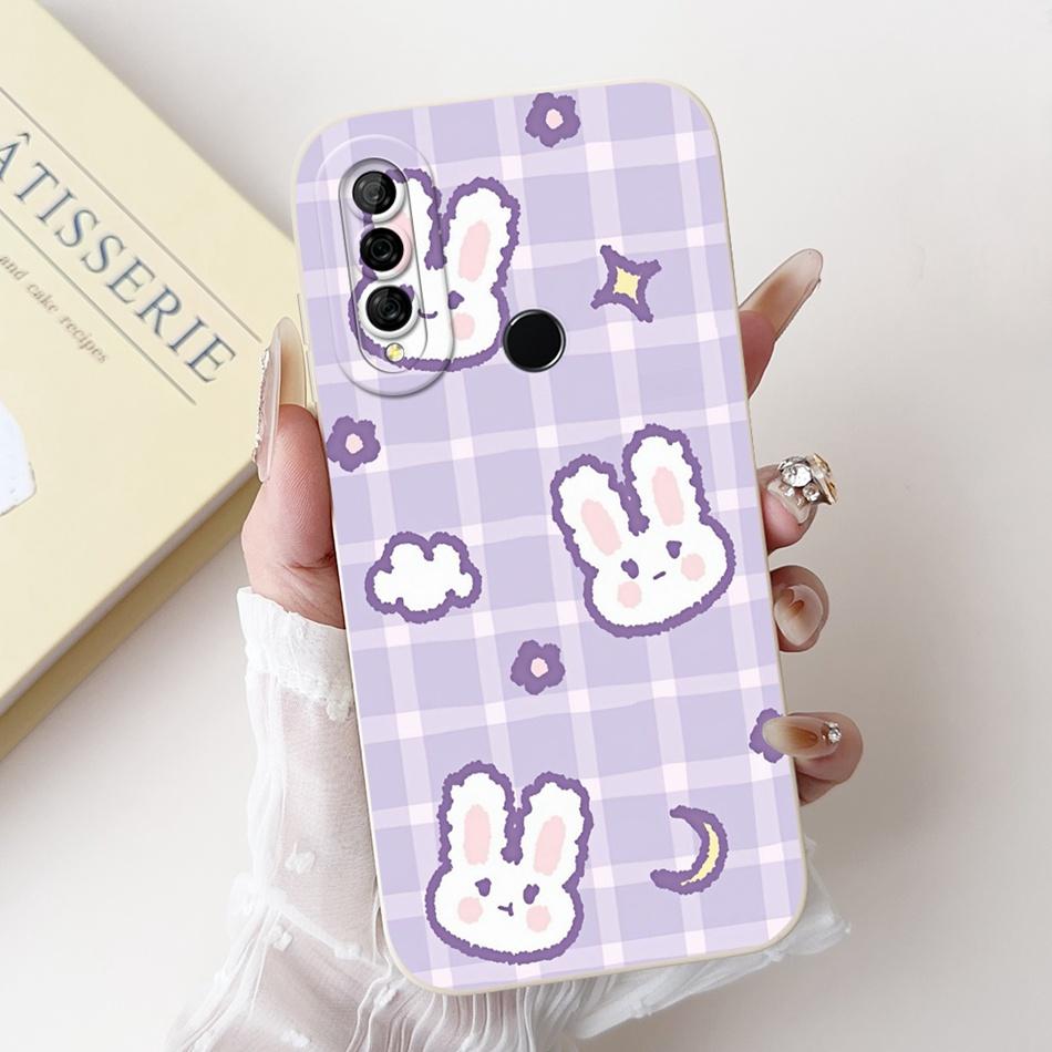 For Huawei Y6p MED-LX9 MED-LX9N New Cute Rabbit Cat Cartoon Case For Huawei Y6P 2020 Lens Protective Soft Silicone Phone Cases