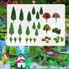 Model Trees Mixed Decor Cake Topper Landscape Accessories Building Props DIY for Diorama