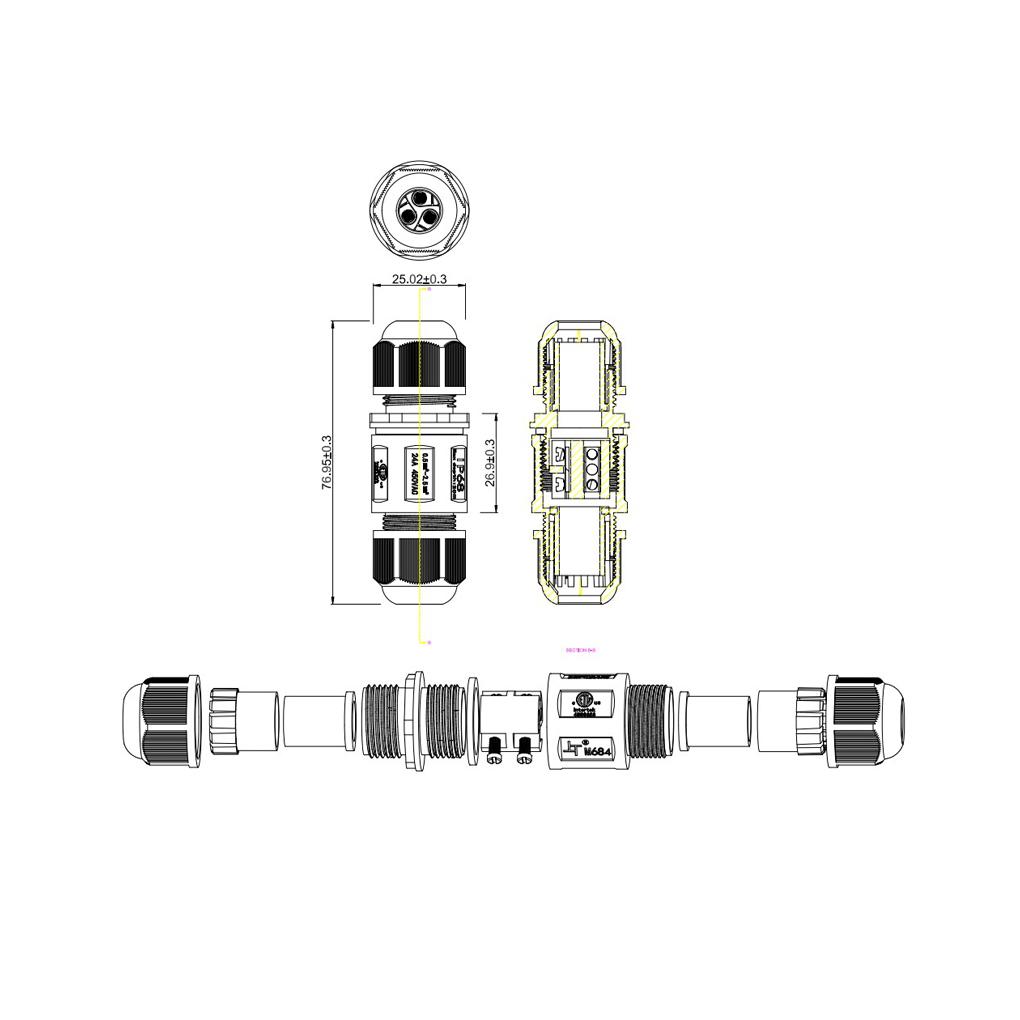 Wire Connector Cable Joint Connection Tool Replaced Part Stable Performance Long-lasting Widely Applicable Lighting