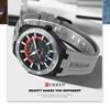 CURREN 8491 Men's Waterproof Quartz Watch with Rubber Strap and Calendar
