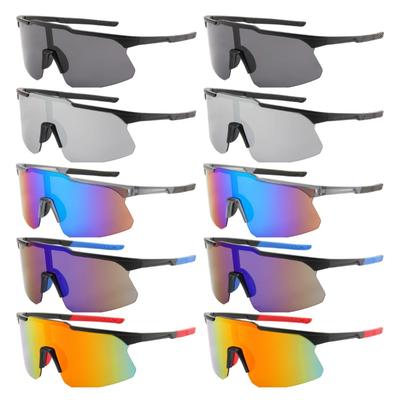 10 SZTUK Wiatroszczelne Okulary Przeciwsłoneczne do Kolarstwa i Motocyklizmu dla Mężczyzn Kobiet Sporty na Świeżym Powietrzu z Dużą Ramką Chroniącą Przed Słońcem