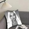 Singer B-Beyonce Cushion Cover Reversible Plush Pillow Cover – For Car, Sofa, Bedroom, Perfect As a Gift.