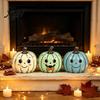 Retro Style Autumn Props 3/4Pcs Vintage Wooden Pumpkin Decor, Rustic Fall Tabletop Centerpiece, Farmhouse Sturdy Thanksgiving Centerpieces Halloween