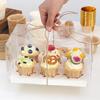 Transparent Cupcake Packaging Box with Handle