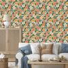 Beige and Green Flowers Wallpaper for Living Room and Bedroom 50x1000