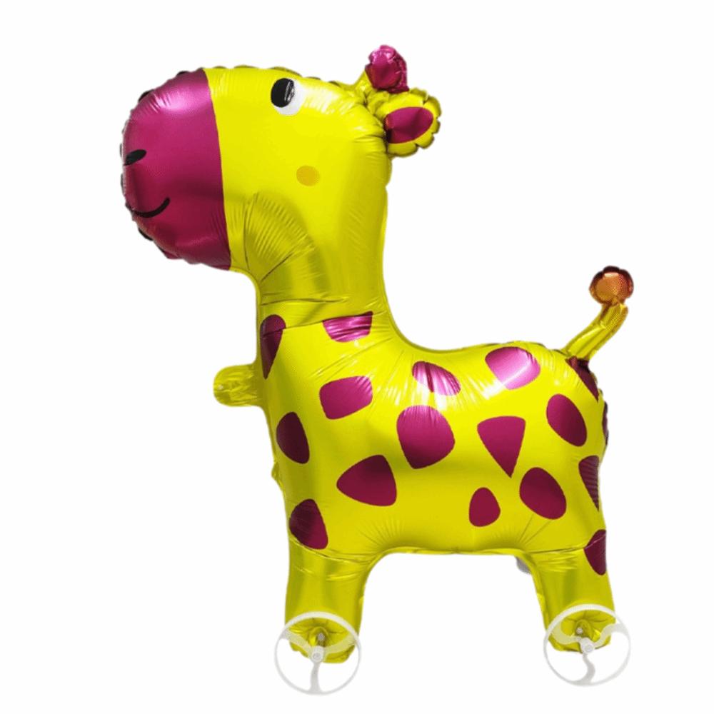 Large Size Walking Balloon Cartoon Animal Elephant Design Cartoon Balloon Stand Design With Wheel Foil Balloons