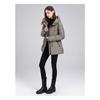 Women S Mid Length Hooded Padded Cotton Coat Slim Fit Casual Outerwear
