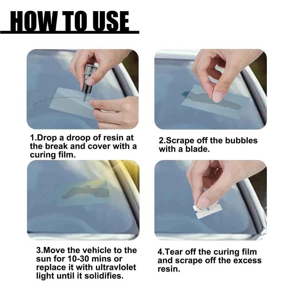 1-10PCS 20ml Windshield Repair Fluid Glass Crack Fix Liquid for Cars Invisible Crack Sealer Repair Kits Crack Care Agent