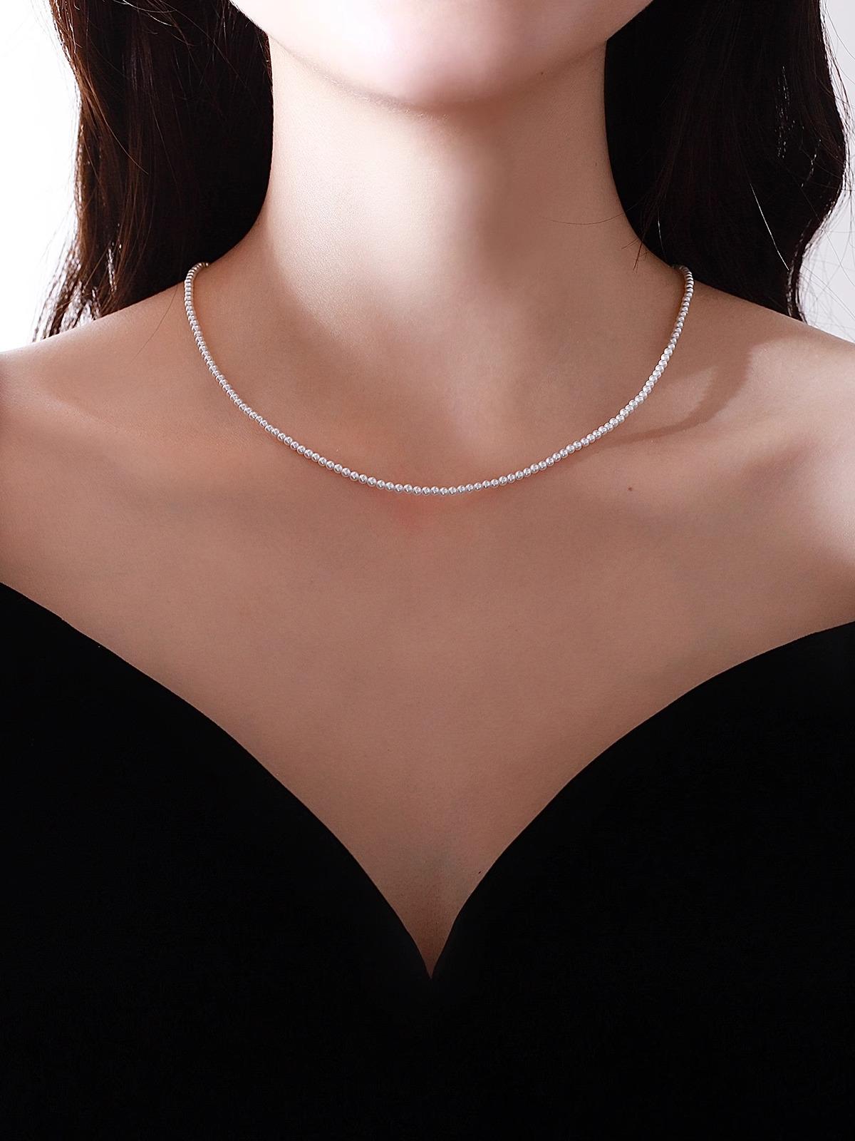 

Горячий стиль 2024 года: Ожерелье Baby Pearl — легкая роскошь, многослойный дизайн с 2-миллиметровым австралийским белым жемчугом