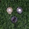 Zinc Alloy Golf Hat Clip Magnetic Golf Hat Clips Golf-Ball Aiming Marker Professional Golf Training Aids Accessories
