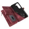 Samsung S24 Leather Case | S23 FE Zipper Wallet | S22plus Mobile Phone Case | S23Ultra Bracket Protective Cover