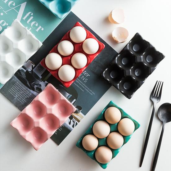 Söt ägg 6 ruthållare solid rektangel