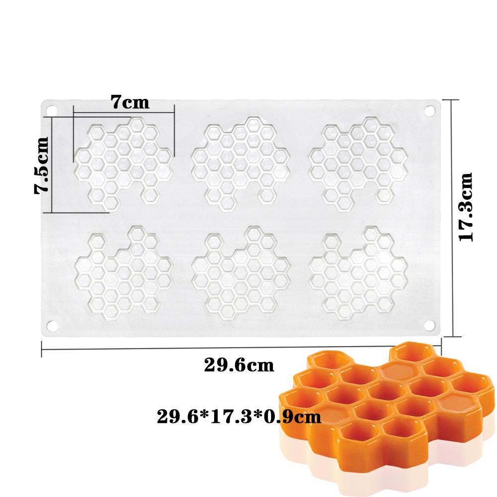 Honeycomb Silicone Mould Chocolate Mould DIY French Pastry Lace Decoration Mesh Mousse Cake Mold Platter Fondant Lace Cushion
