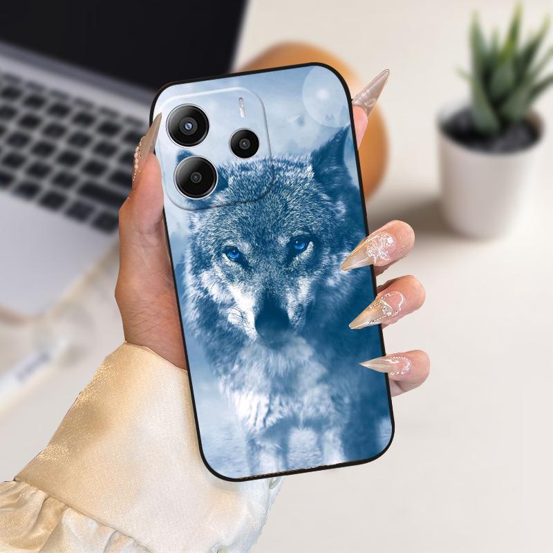 Phone Case For Redmi Note14 Silicone TPU Phone Coque Cover Cases For Redmi Note 14 4G Fashion Soft Protective Bumper Fundas Bags