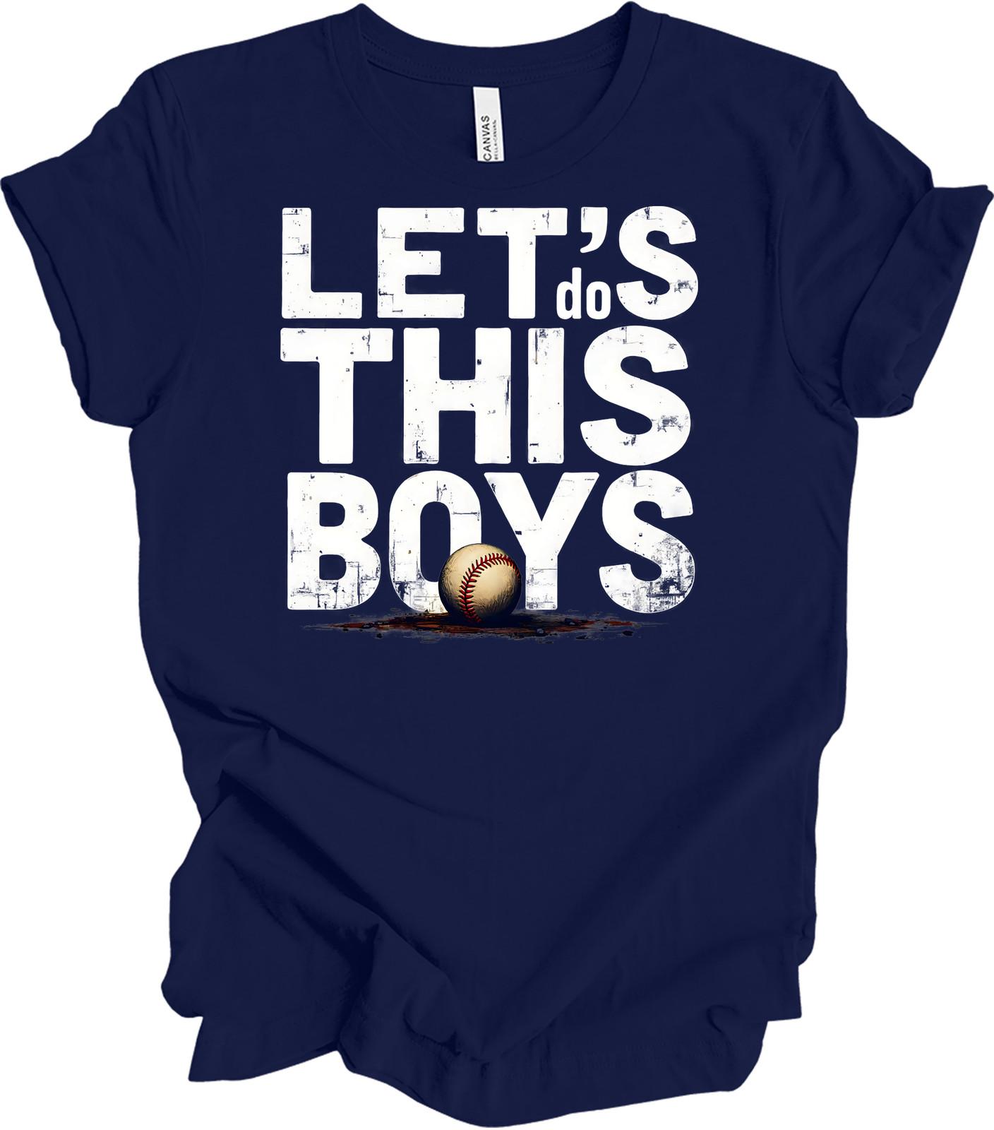 Let s Do This Boys T-Shirt - Baseball Enthusiast Tee M