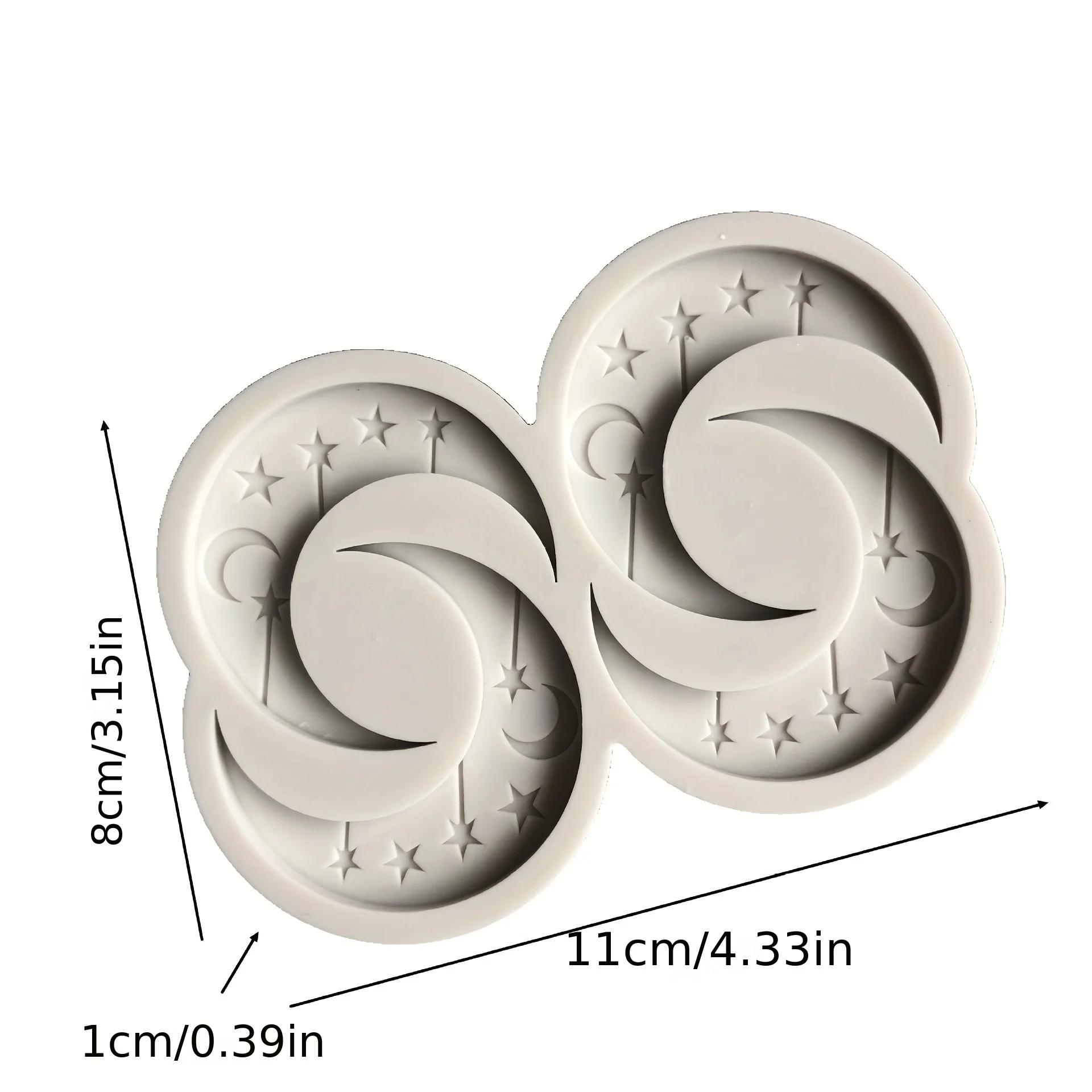 A Top Quality 1Pcs Star Wonderful Moon Silicone Mold Sugarcraft Chocolate Cupcake Baking Mold Fondant Cake Decorating Tools