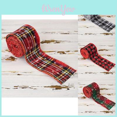 Colorful Christmas Plaid Ribbon Set For Diy Gift Wrapping And Bow Decor