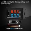 DC 100V 10/50/100A Voltmeter Amperemeter Blå + Rød LED Amp Dobbelt Digitalt Voltmeter Måler Bil Motorsykkel Spenning Strømmåler