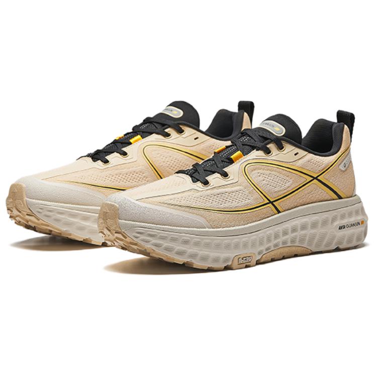 Anta Champion All Walk 2 Fashion Trend Shock Absorption Wear-Resistant Breathable Low-Top Casual Running Shoes Men Sneaker Beige Black 112545534-1