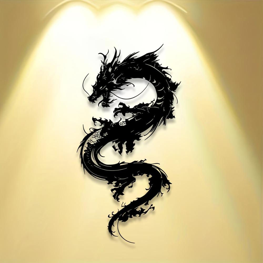 Oriental Dragon Metal Wall Art Home Decor Garden Balcony Housewarming Holiday Gift